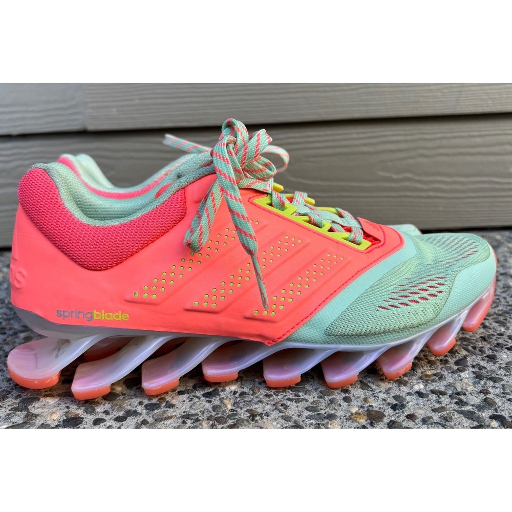 Adidas Springblade Drive 2 Running Shoes Mint Pink Neon Women's Size 7 D70331